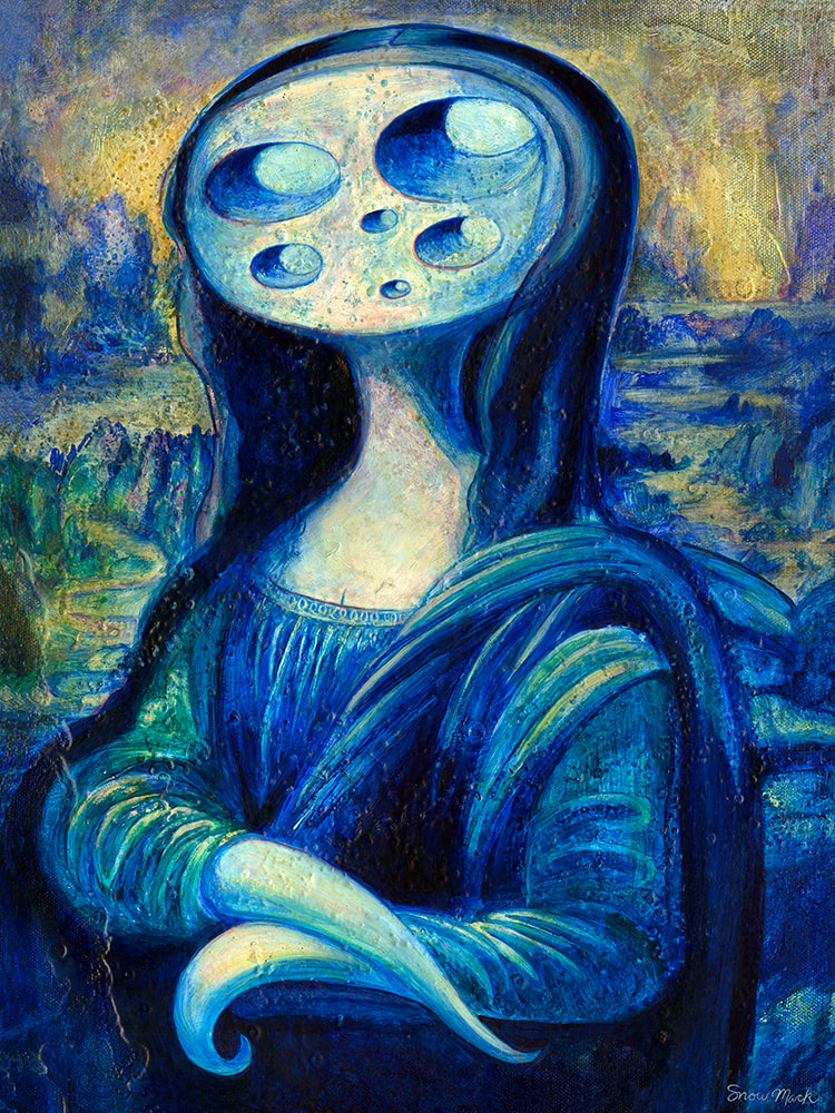 "Mona Cheesa" Oil On Canvas, 16" x 12", Private Collection